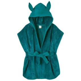BB&Co - Bathrobe baby bamboo and peacock green cotton gauze