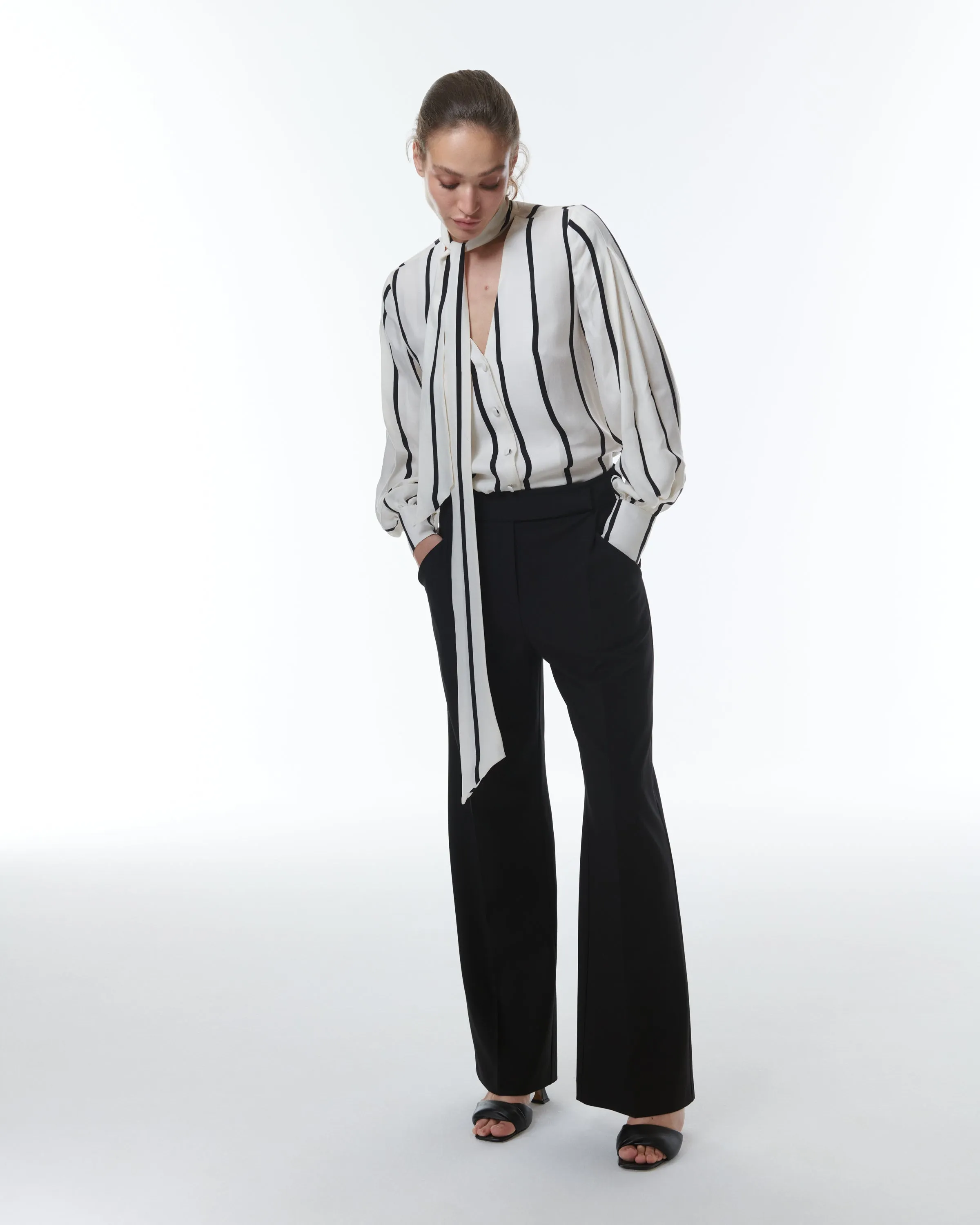Delia Tie-Front Blouse