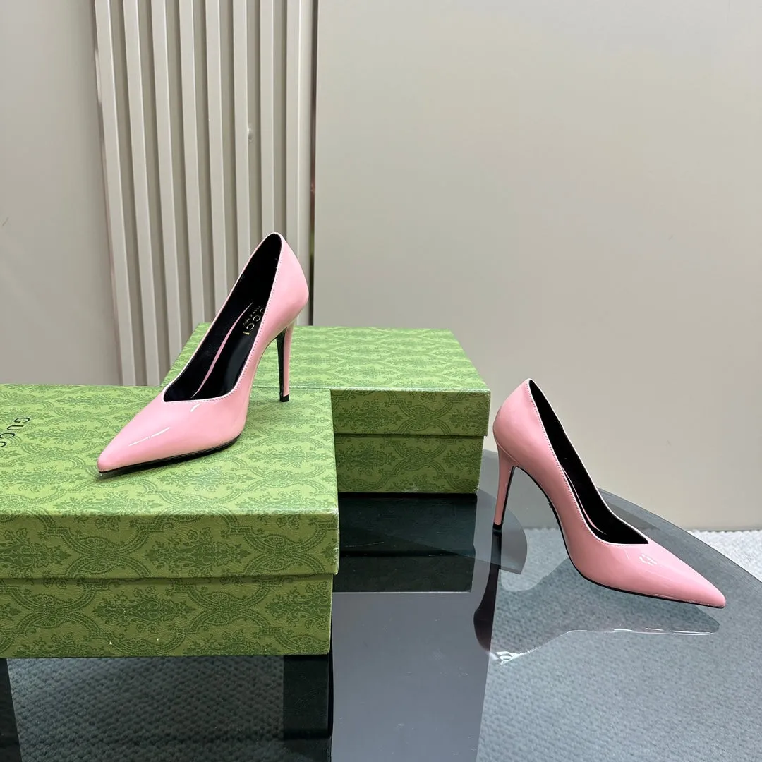 GG 105 HIGH HEEL PUMP LIGHT PINK LAMBSKIN